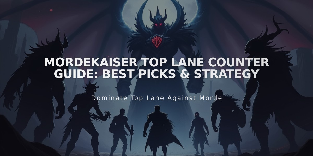 Mordekaiser Top Lane Counter Guide: Best Picks & Strategy