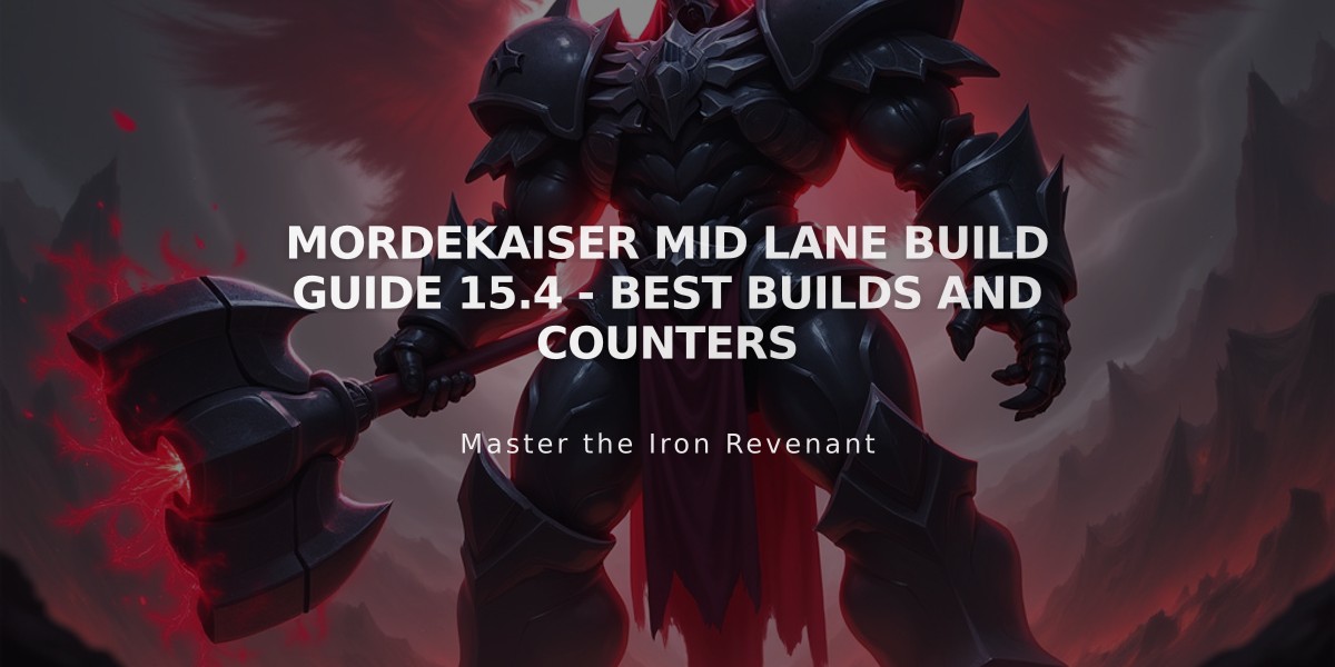 Mordekaiser Mid Lane Build Guide 15.4 - Best Builds and Counters