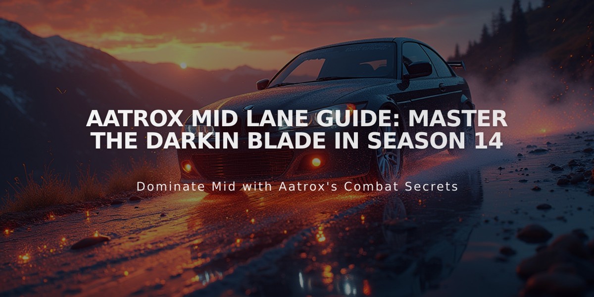 Aatrox Mid Lane Guide: Master the Darkin Blade in Season 14