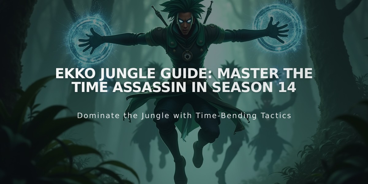 Ekko Jungle Guide: Master the Time Assassin in Season 14