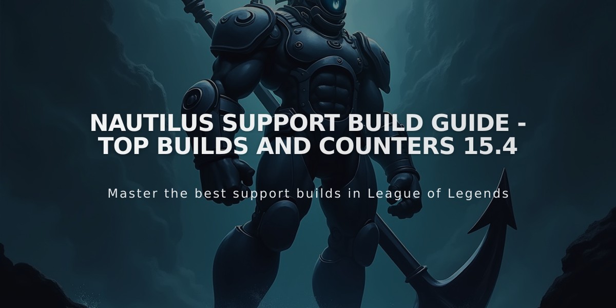 Nautilus Support Build Guide - Top Builds and Counters 15.4