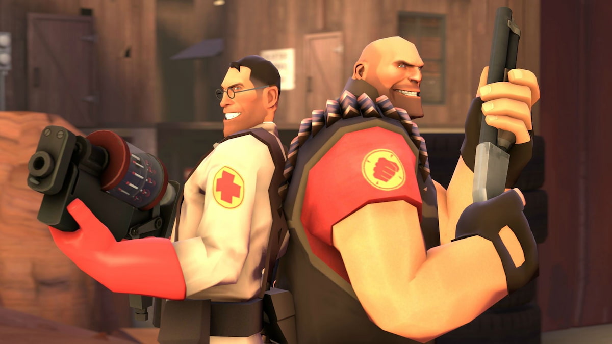 Heavy and Medic from TF2