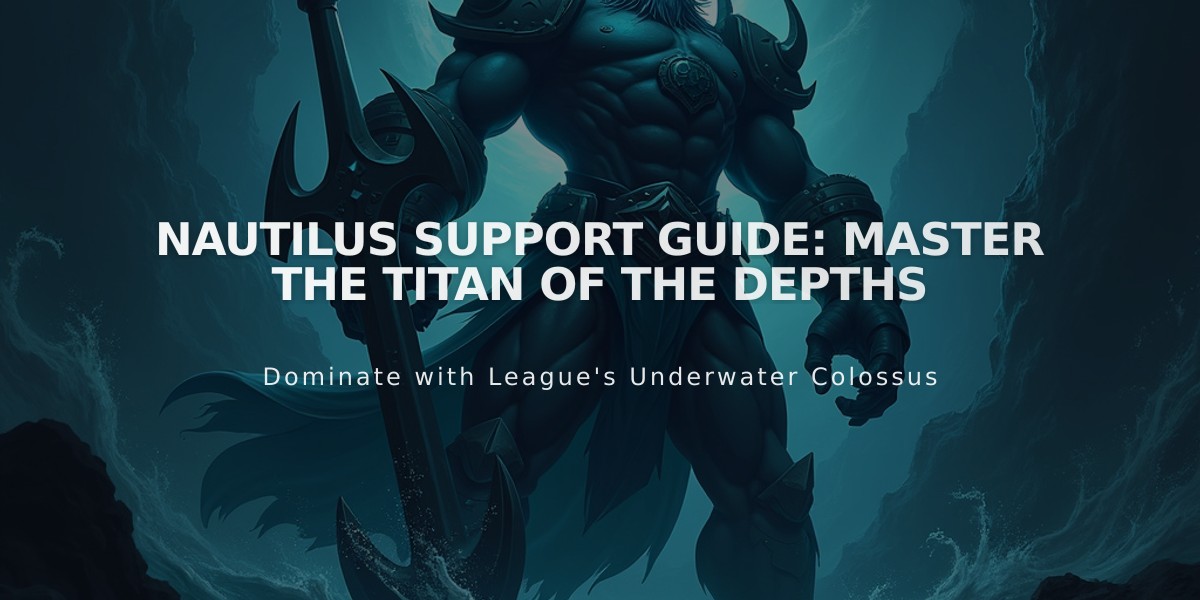 Nautilus Support Guide: Master the Titan of the Depths