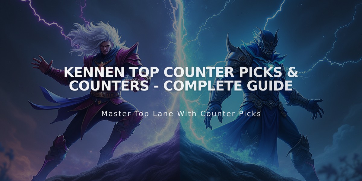 Kennen Top Counter Picks & Counters - Complete Guide