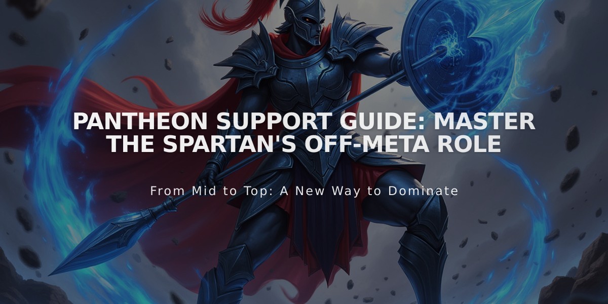 Pantheon Support Guide: Master The Spartan's Off-Meta Role