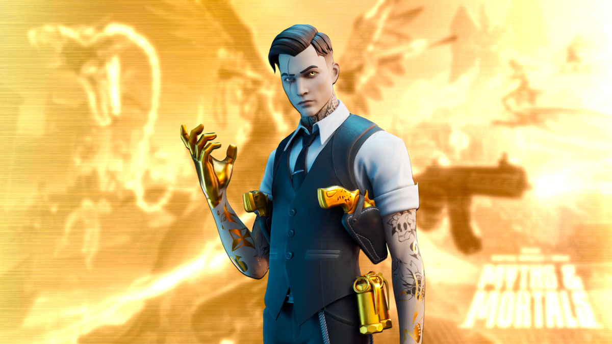 Midas holding golden weapon