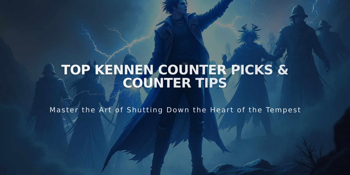 Top Kennen Counter Picks & Counter Tips