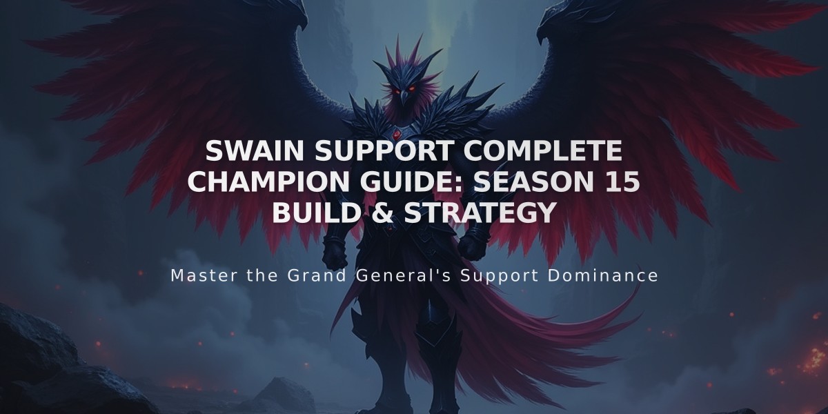 Swain Support Complete Champion Guide: Season 15 Build & Strategy