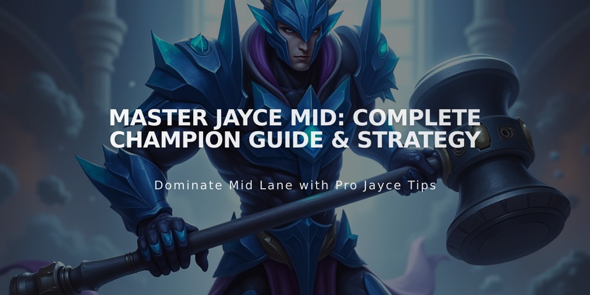 Master Jayce Mid: Complete Champion Guide & Strategy