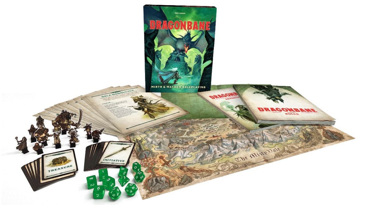 Dragonbane RPG set with components