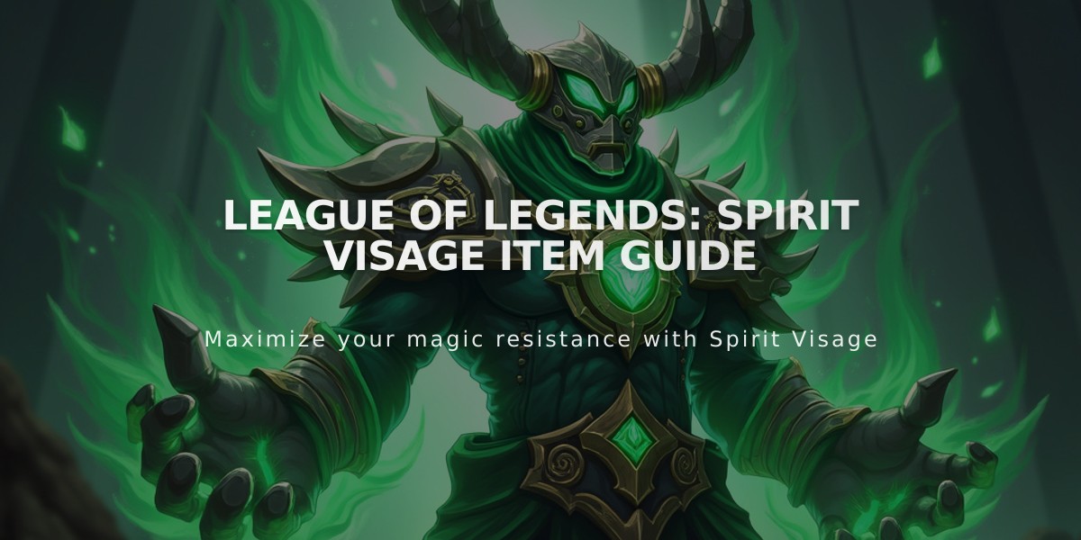 League of Legends: Spirit Visage Item Guide