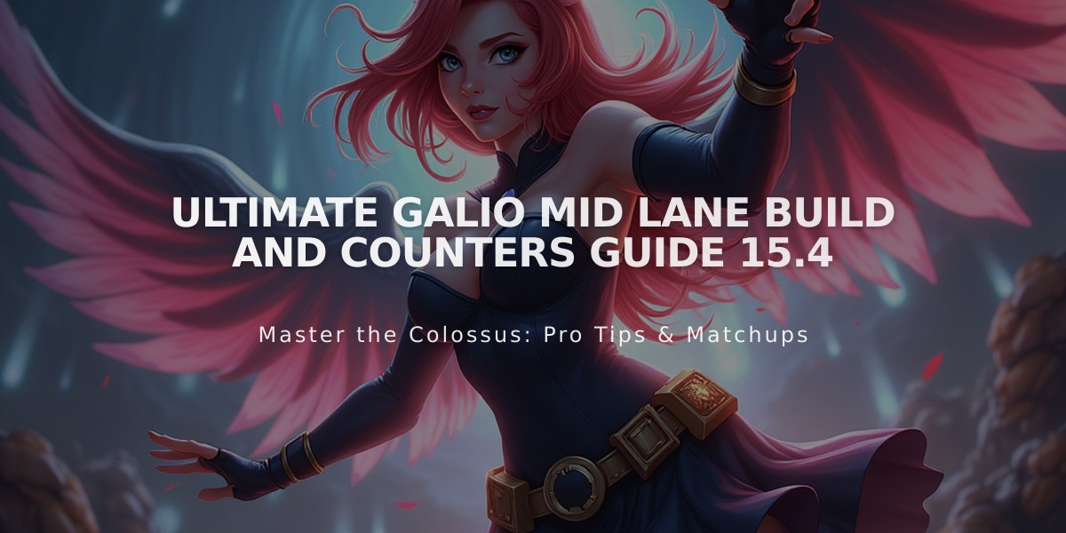 Ultimate Galio Mid Lane Build and Counters Guide 15.4