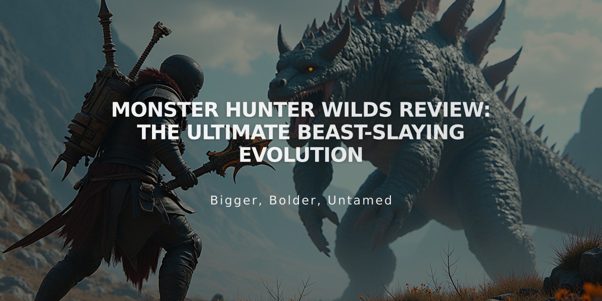 Monster Hunter Wilds Review: The Ultimate Beast-Slaying Evolution