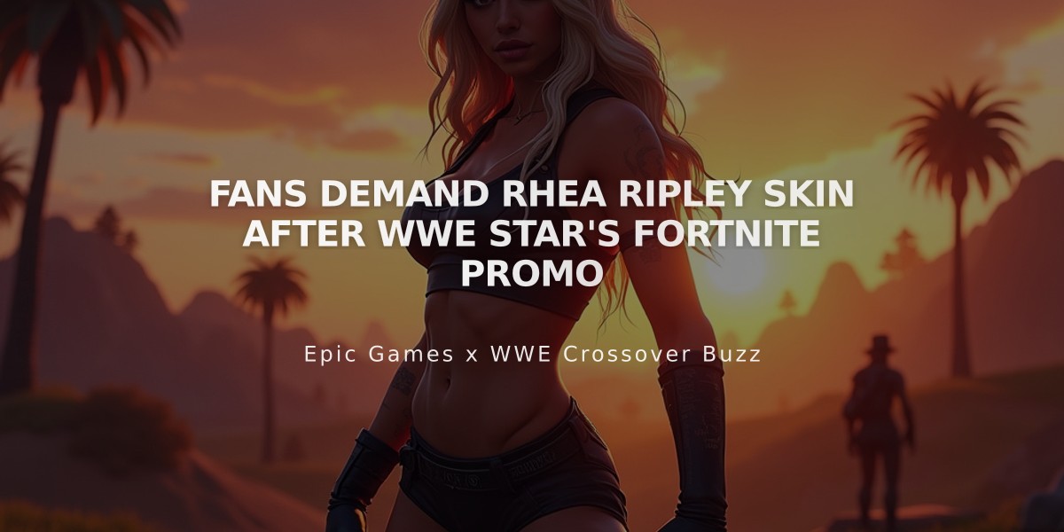 Fans Demand Rhea Ripley Skin After WWE Star's Fortnite Promo