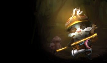 Teemo in brown badger outfit